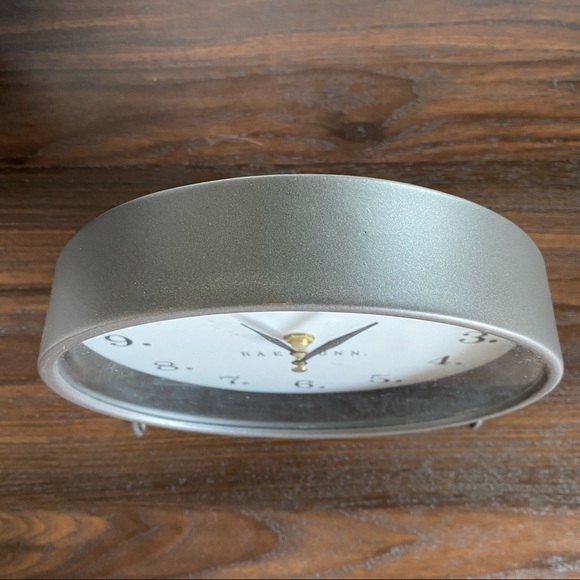Rae Dunn Pewter Metal Desk Clock - Picture 7 of 7
